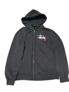 よ*う様 Stüssy ブラック ジップアップパーカー M