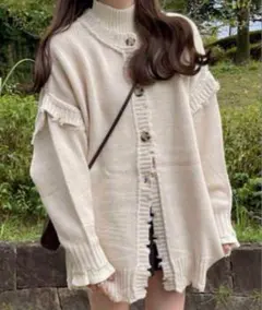 前後2Wayルーズダメージニット【k8550v】