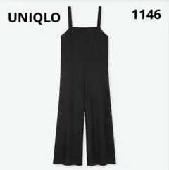 1146 UNIQLO ユニクロ リネンブレンドサロペット