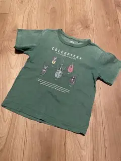 ユニクロ コレオプテラ イラスト Tシャツ 緑色 110cm