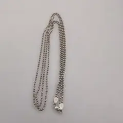 925シルバー ボールチェーンネックレス 0.5mm 11.5ｇ