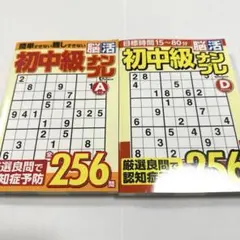 【 新品 】初中級 ナンプレ 脳活 ２冊セット