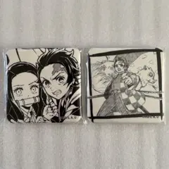 鬼滅の刃 お楽しみくじ 台本表紙イラストスクエア缶バッジ 2個セット