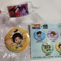 コナン 隻眼の残像 × くら寿司　缶バッジ 遠山和葉 ・ マステ④