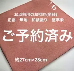 お点前用袱紗(兼 出帛紗) 正絹 変わり縦絽風の紗 友禅 白の菖蒲 生成り 