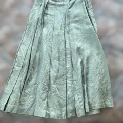 Zara ラップ風 ロングスカート ライトグリーンのサムネイル