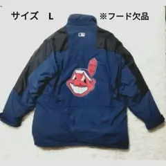 スターターダイヤモンドコレクション　MLB インディアンス ナイロンダウンコート