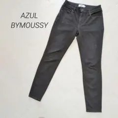 アズールバイマウジー AZUL ストレートパンツ ストレッチ素材 ブラック M