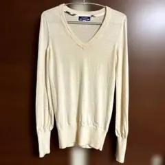 BURBERRY BLUE LABEL 長袖ニット サイズ38 ホワイト