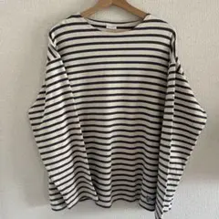 ORCIVAL ボーダー長袖カットソー　ラベンダー