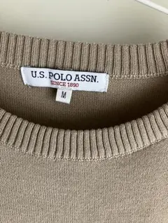 購*す様 U.S. POLO ASSN. 半袖ニット M ベージュ