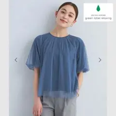 ☆定価8910円 グリーンレーベルリラクシング カサネチュール ブラウス『F』