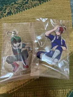 僕のヒーローアカデミア ヒロアカ アクリルキーホルダー 戦闘 緑谷出久 轟焦凍