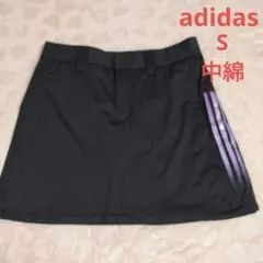 アディダス ゴルフスカート 中綿 S レディース　黒