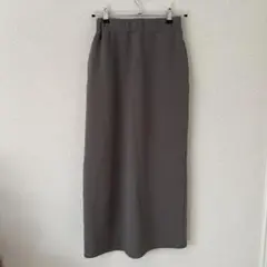 グレー スリット入り タイトスカート