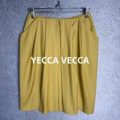 YECCA VECCA スカート ひざ丈 プリーツ タック入り フリーサイズのサムネイル