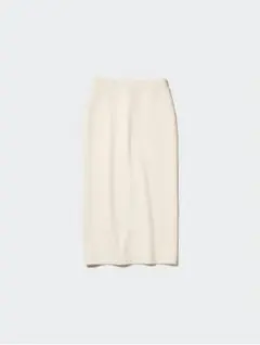 UNIQLO ドライスウェットナローマキシスカート Mサイズ オフホワイト