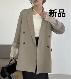 【新品】CAPRICIEUX LE'MAGE ライトテーラージャケット　ベージュ ライトテーラージャケット | CAPRICIEUX LE'MAGE(カプリシュレ