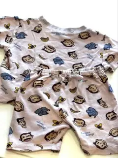 【80cm】おさるのジョージ パジャマ 上下セット 半袖 女の子 男の子のサムネイル