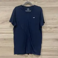 Hollister ネイビー Vネック Tシャツ M