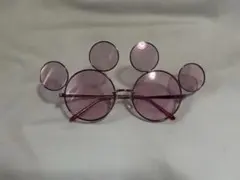 ミッキーサングラス　ピンクレンズ
