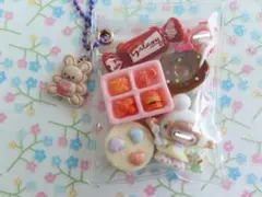 ガチャ詰め風ポーチ キーホルダー キャンディバック デコパーツ