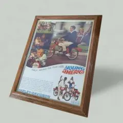 ハーレーポスター 横59,縦80cm ○高品質 厚手キャンパス地 - メルカリ
