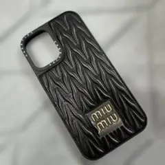 MIU MIU ブラック iPhone16ケース