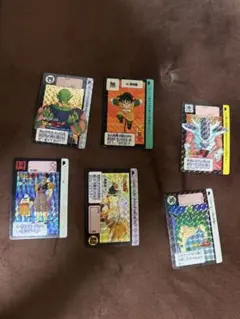 35年前のカードダス　ドラゴンボール6枚