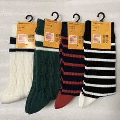 新品　ユニクロ　HEATTECH ソックス 4足セット