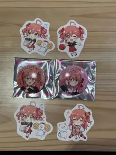 ホロライブ さくらみこ スシロー コラボ 缶バッジ2種 ピック 4点