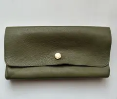 KATE SPADE SATURDAYレザー 長財布 オリーブグリーン