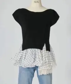 正規品 Acka 3d rose puff tops ドットトップス フラワー - メルカリ