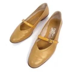 ★美品★フェラガモ パンプス 6C メリージェーン オードリー フラット