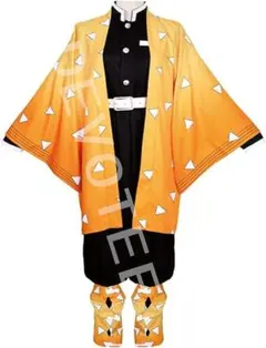 鬼滅の刃 我妻善逸コスプレ 150cm、ABS日輪刀 76cm