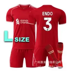 Lサイズ 25-26年リバプール 遠藤航 サッカー ユニフォーム レプリカ