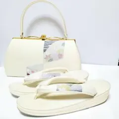 <美品>　夏物　正絹　絽　草履・バッグセット