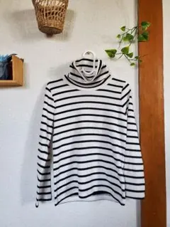 グローバルワーク　キッズ　110 120 ボーダー　タートルネック