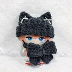 ぬい服　ニット帽　ハンドメイド　10cm　にじぱぺっと