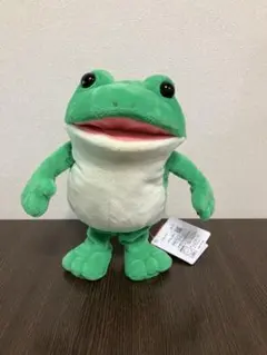 未使用 かえるのケロピョンぬいぐるみ 自転車ギミック おとぼけ