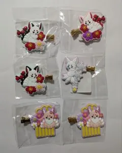 現品出品 「光沢加工のチャイナ麻雀牌と刺繍チャイナ和柄リボンヘア