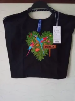 タグ付き新品 D.KELLY 刺繍入りエコバッグMサイズ雨割中