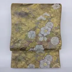 帯8163 ●高級 正絹 六通 袋帯 辻ヶ花 袋帯 六通 茶地 辻ヶ花 正絹 - メルカリ