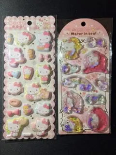 【新品】キティちゃん　ウォーターシール　もちもちマシュマロシール　2個セット