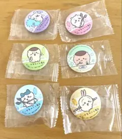 ちいかわ　くら寿司コラボ缶バッチ　6個セット