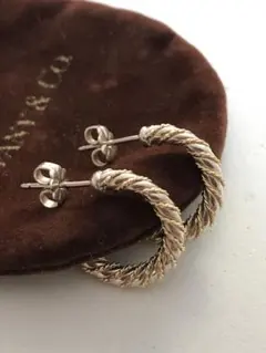 Tiffanyのツイスト フープ ピアス 美品