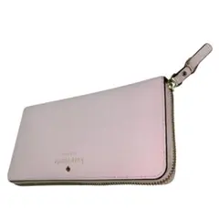 kate spade ケイトスペード 長財布 ピンク ラウンドファスナー レザー