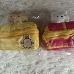 すみっコぐらし　宝箱ぬいぐるみポーチ　2点セット
