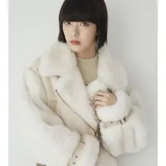 MURUA ボアスリーブフェイクムートン