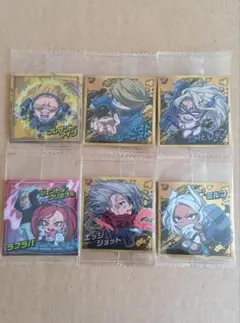 6枚セット　ヒロアカ　シール　ウエハース